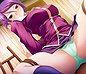 Delicious panty cameltoes of lovely hentai girls spread wide