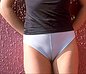 White underwear makes teen's bulge so clear